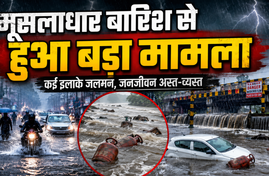 मूसलाधार बारिश से हुआ बड़ा मामला