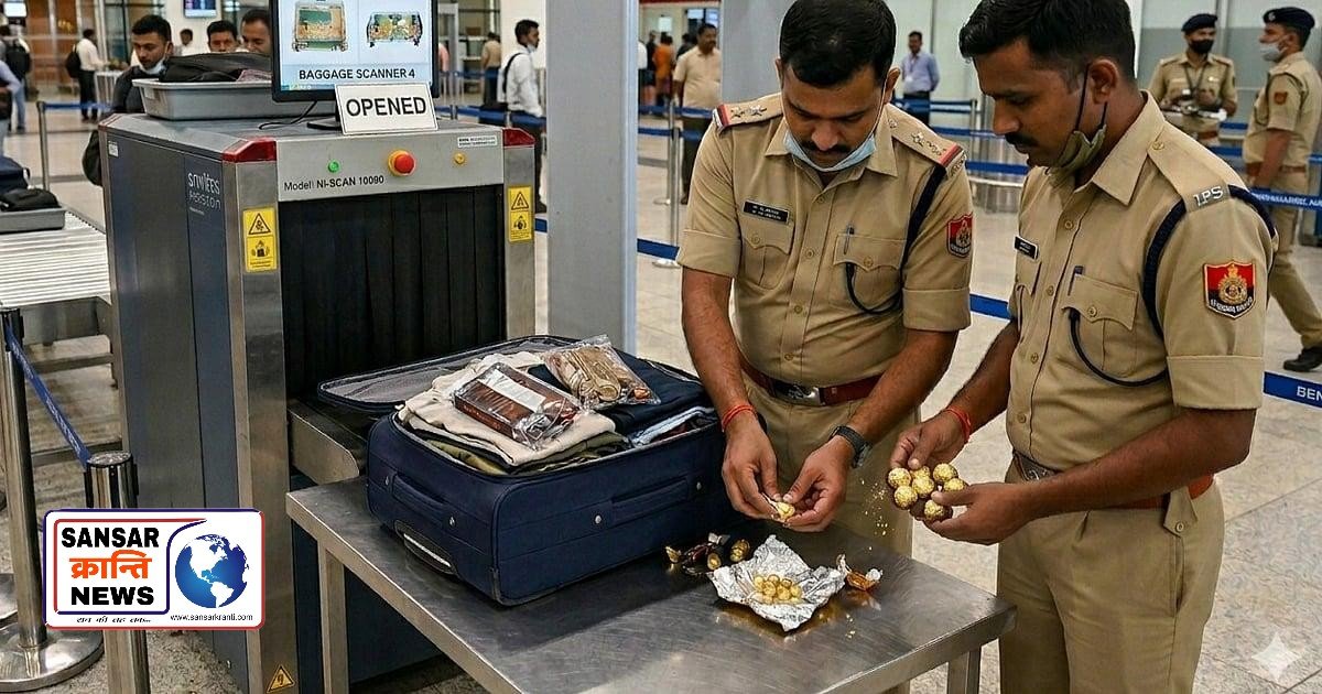 काली-चांदी की चेन का राज खुला, अंदर निकला 9 करोड़ का सोना